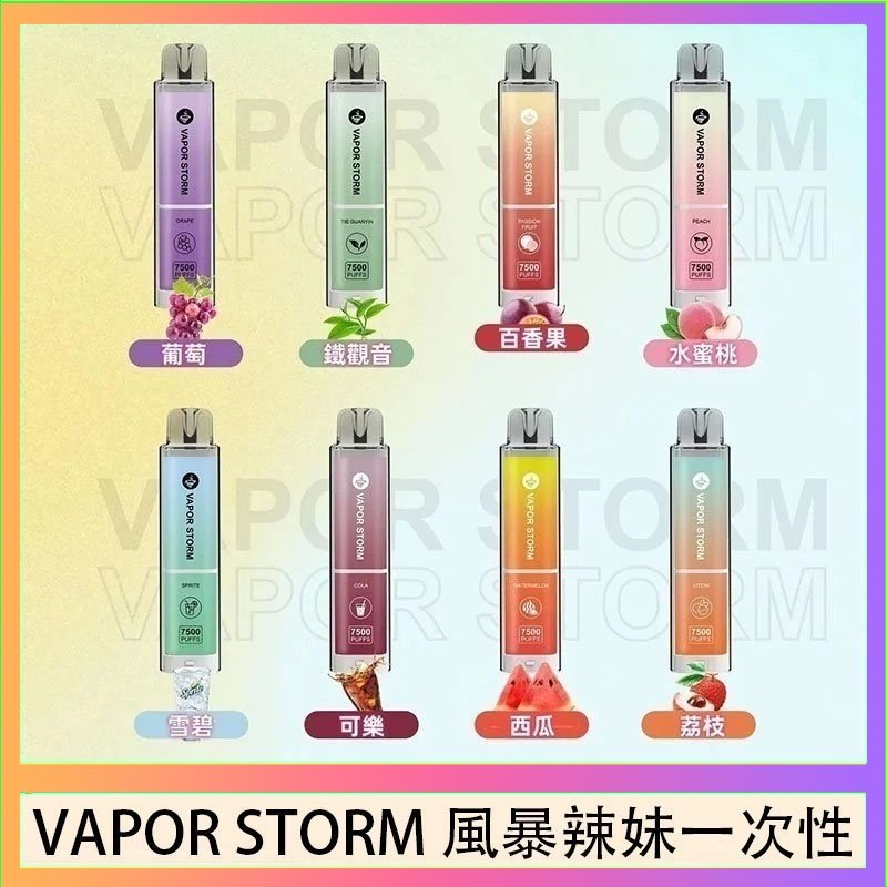 VAPOR STORM風暴辣妹 VAPOR STORM風暴辣妹一次性主機充電7500口(5%)
